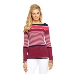 Lilly Pulitzer Striped Sweater Dress | Size Small | Pink & Navy Preppy Classic